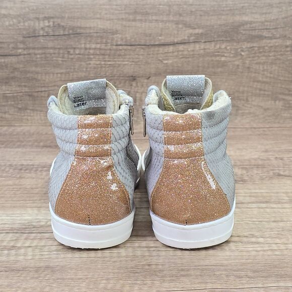 P448 Skate High Top Women's Size EU 39 US 9 Grey Snake Print Sneakers - Picture 4 of 9